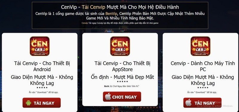 Tải ứng dụng Cenvip về điện thoại Android và iOS đơn giản