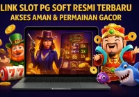 Ilustrasi 3D mewah bertema PG Soft dengan nuansa slot online resmi, menampilkan simbol scatter, bonus, dan elemen permainan gacor.